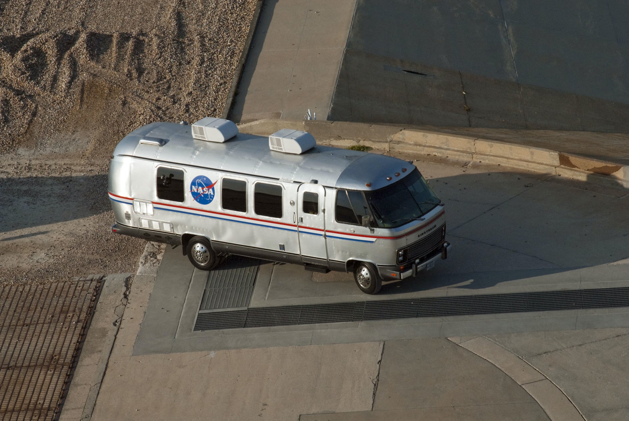 The modified Airstream motor home called the Astrovan